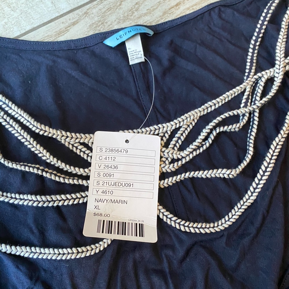 NWT XL Anthropologie Braided Tank